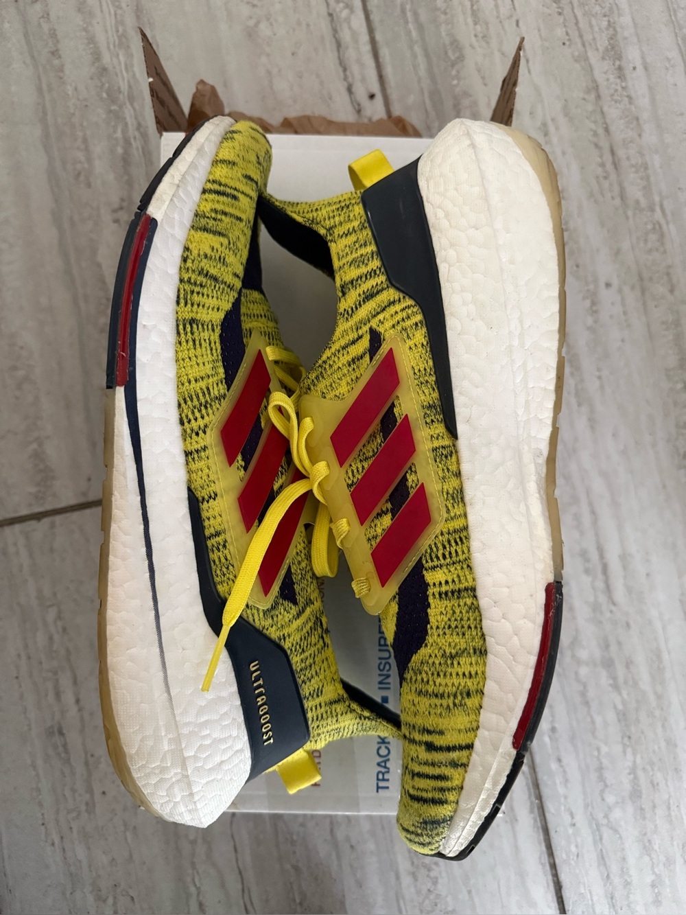 Adidas Running Shoes Colombia National Soccer Ultra Boost Sneakers 11.5 Men